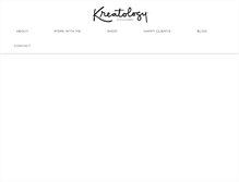 Tablet Screenshot of kreatology.com